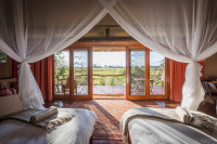 View from the luxury tent at Amber River Camp