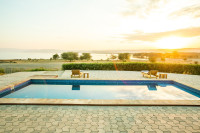 The swimming pool offers a view of Lake Manyara while you swim.