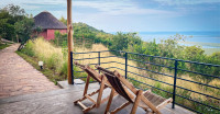 Each lodge has its own private terrace overlooking nature and the lake