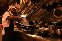 Chefs preparing fresh meals