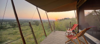 Views of the savannah from the comfort of your tent
