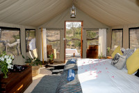  Tented safari accommodation in the way to go.