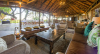 The main area at Setari offers a spacious and luxurious area in which to relax and dine