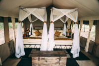 Guests are always impressed by the generous size of the tents