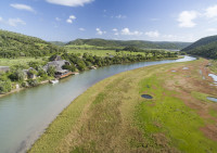 Aerial view of River Lodge