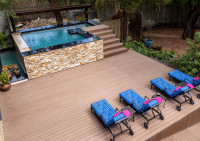 Pool and outside loungers