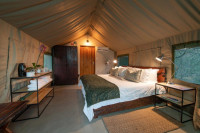 Safari tent inside