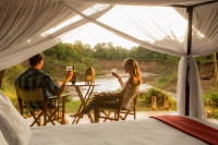 Tent with view of Mara River