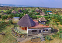 Tilenga Safari Lodge aerial view 