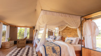 Inside the guest tent