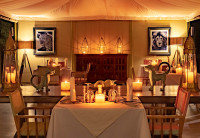 Dining tent interior 