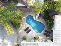 Aerial view of property