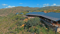 Aerial of the lodge