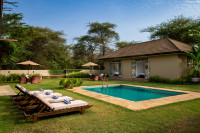 The courtyard at the centre of the property