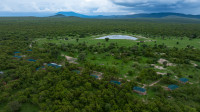 Oblique view of the camp