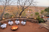 Dining in boma area