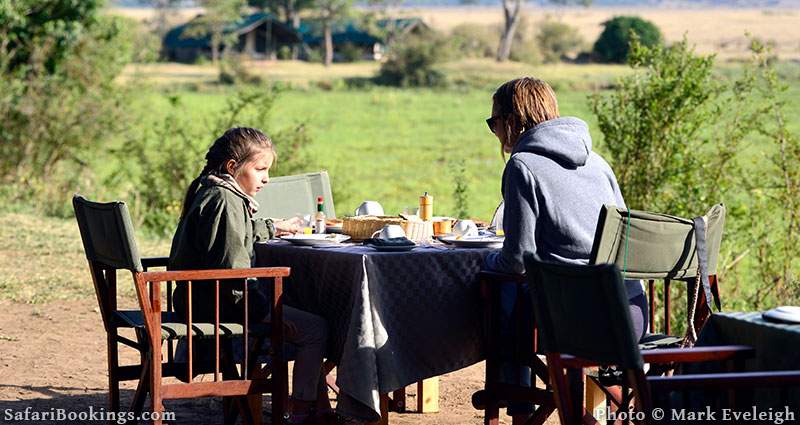 Breakfast at Little Governors Camp, Masai Mara, Kenya