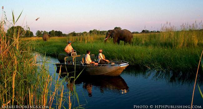 Exploring the delta by boat