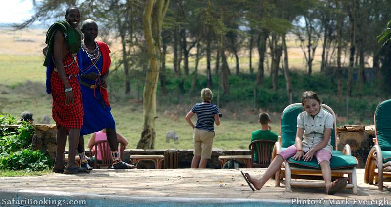 Maasai and tourists