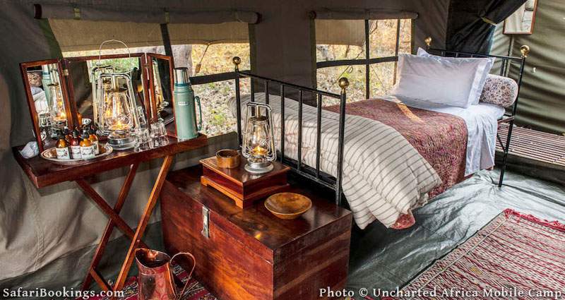 Uncharted Africa Mobile Camp is one of the Best Botswana Safari Camps