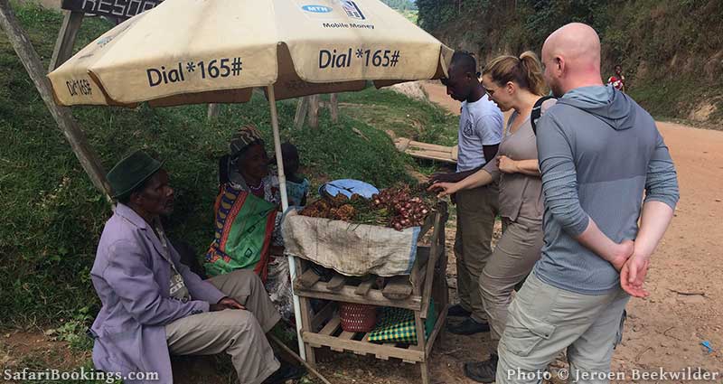 Street seller in Uganda