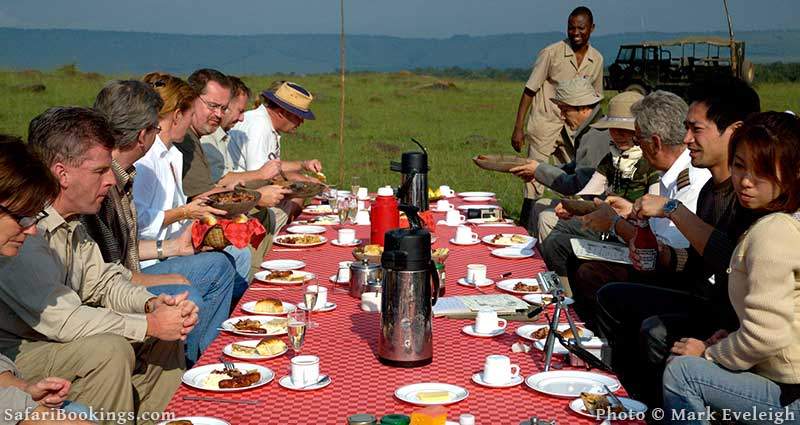 Communal Dining Table on an African Safari