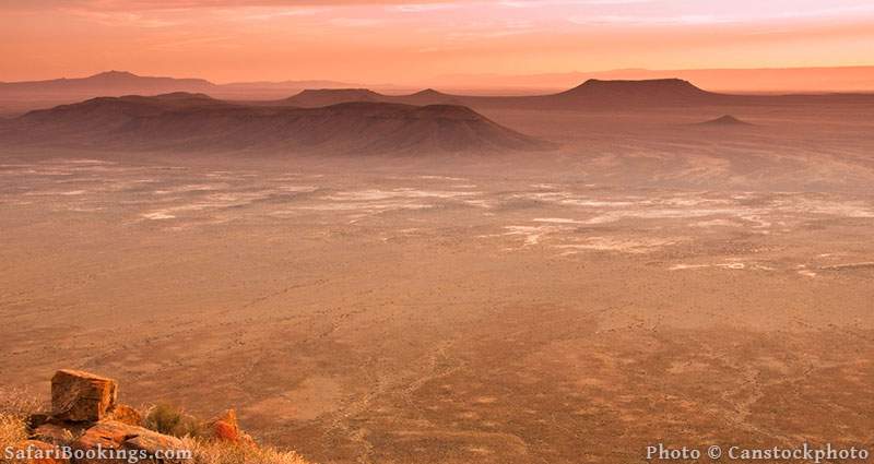 Scenic view of Karoo National Park in South Africa