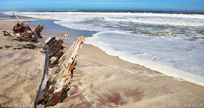 Ship remains in Skeleton Coast National Park