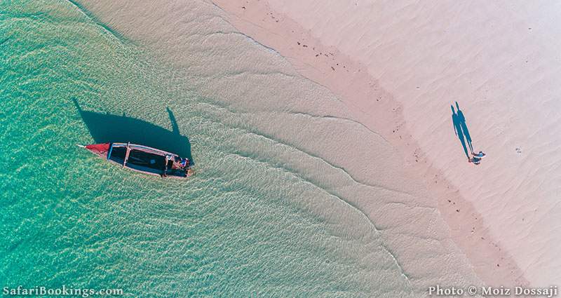 Fisherman's dhow on Mafia Island, Tanzania