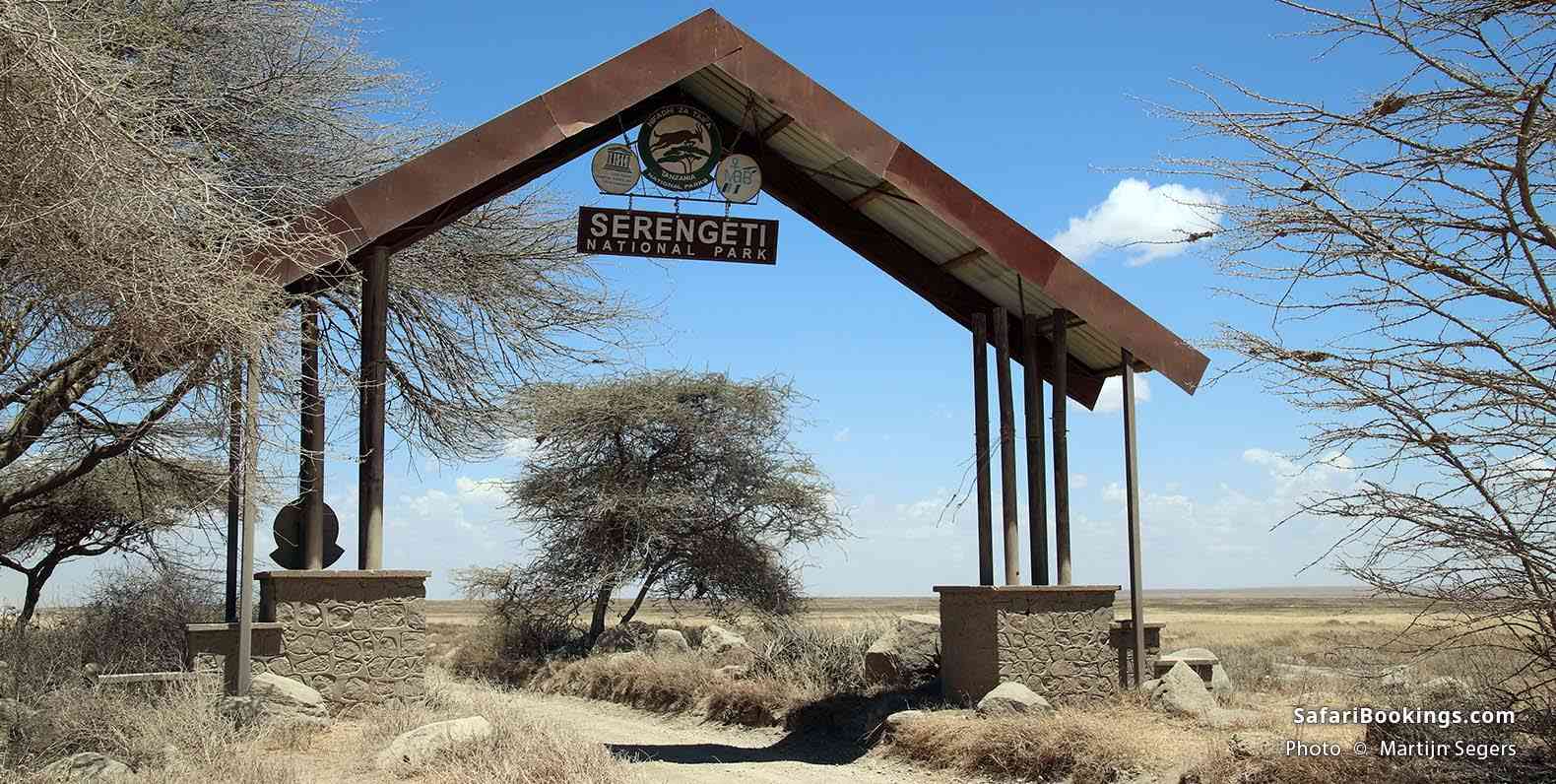Road entry of Serengeti National Park