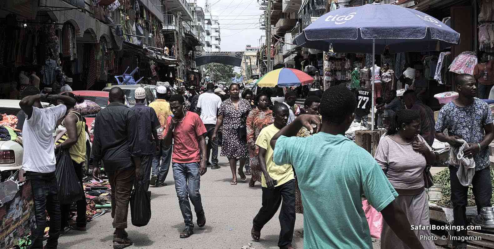 Kariakoo market in Dar es salaam