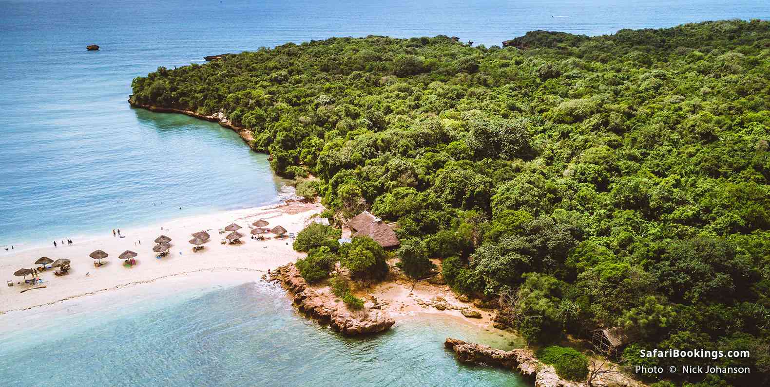 Bongoyo Island as seen from above