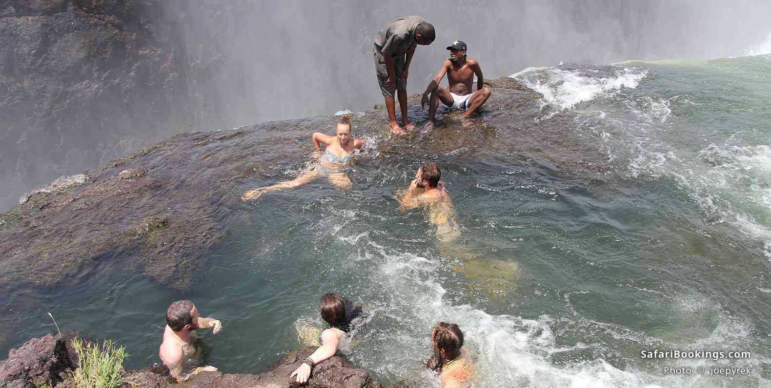 Devil's Pool in Zambia. Source: flickr.com/photos/joepyrek/8301648482