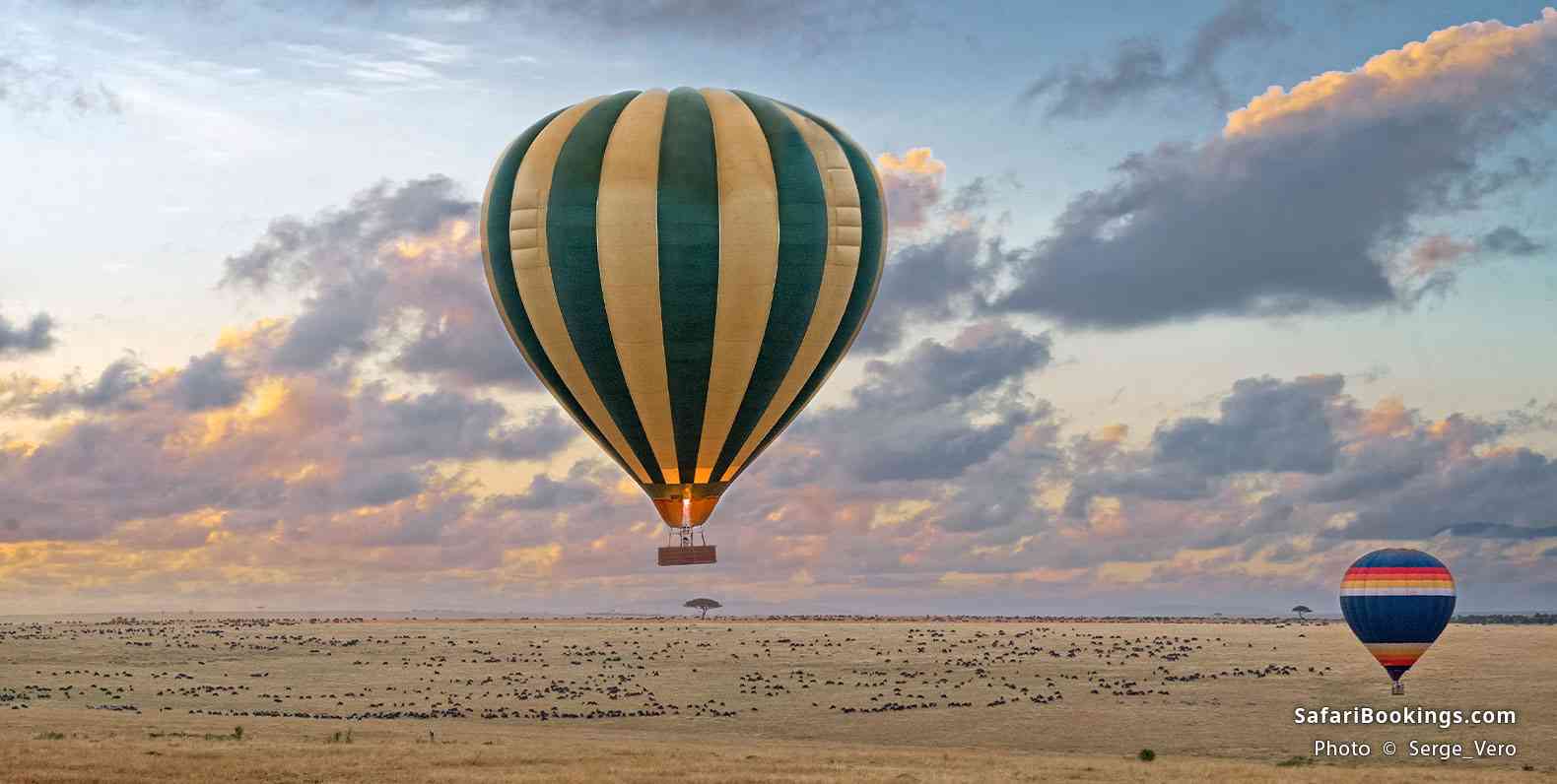 Hot-air ballooning over the Masai Mara