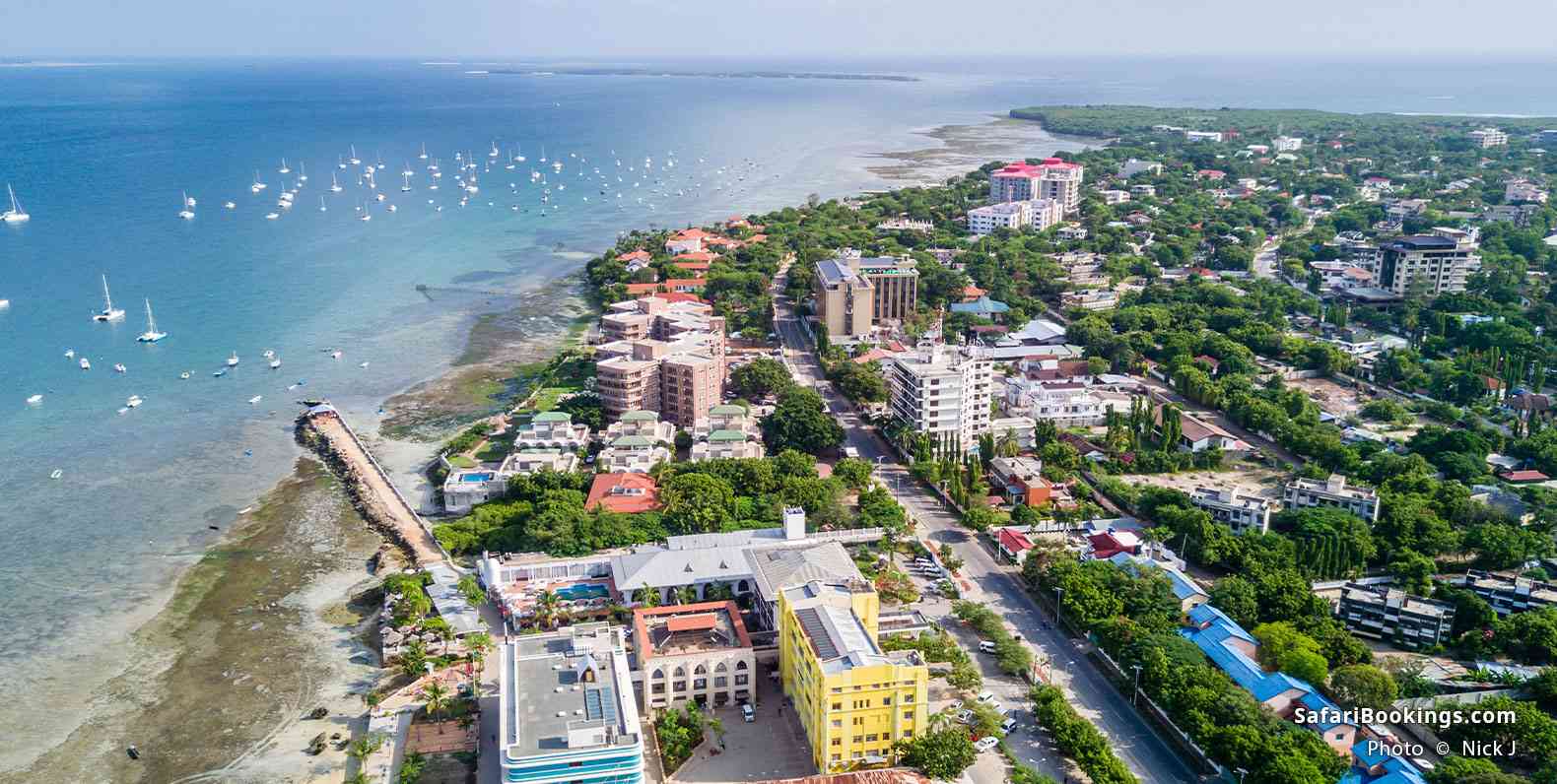 Aerial view of Dar es Salaam