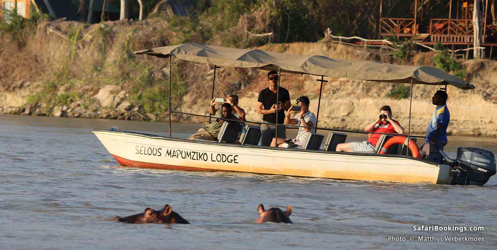 Boat safari on the Rufiji River in Nyerere National Park