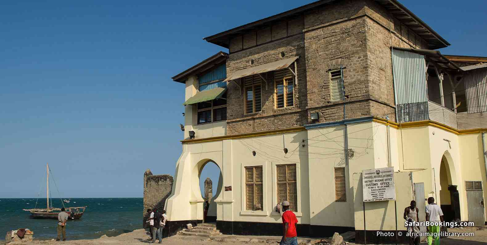 Old Bagamoyo Customs House on the waterfront in Bagamoyo