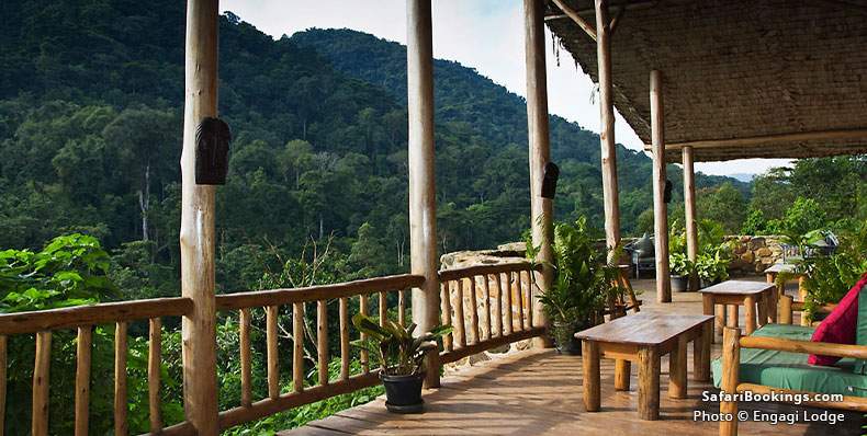 Terrace facing the mountains at Engagi Lodge