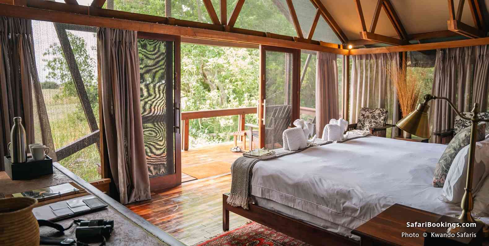 Lebala Camp room with a terrace