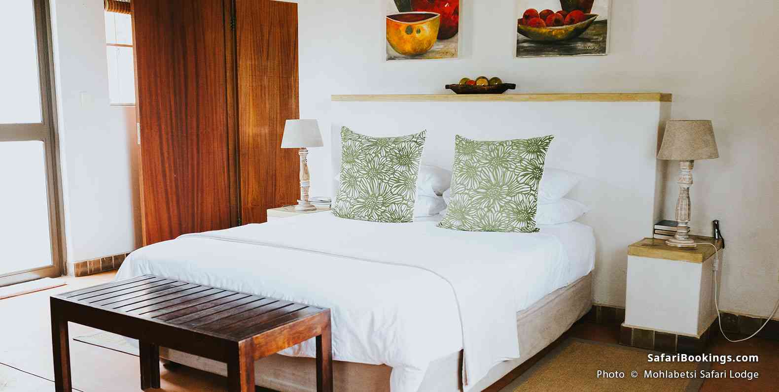 Room interior at Mohlabetsi Safari Lodge