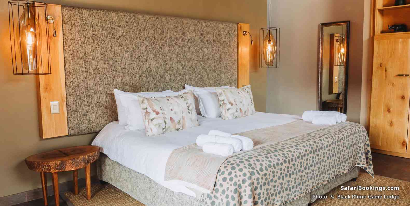 Room interior at Black Rhino Game Lodge