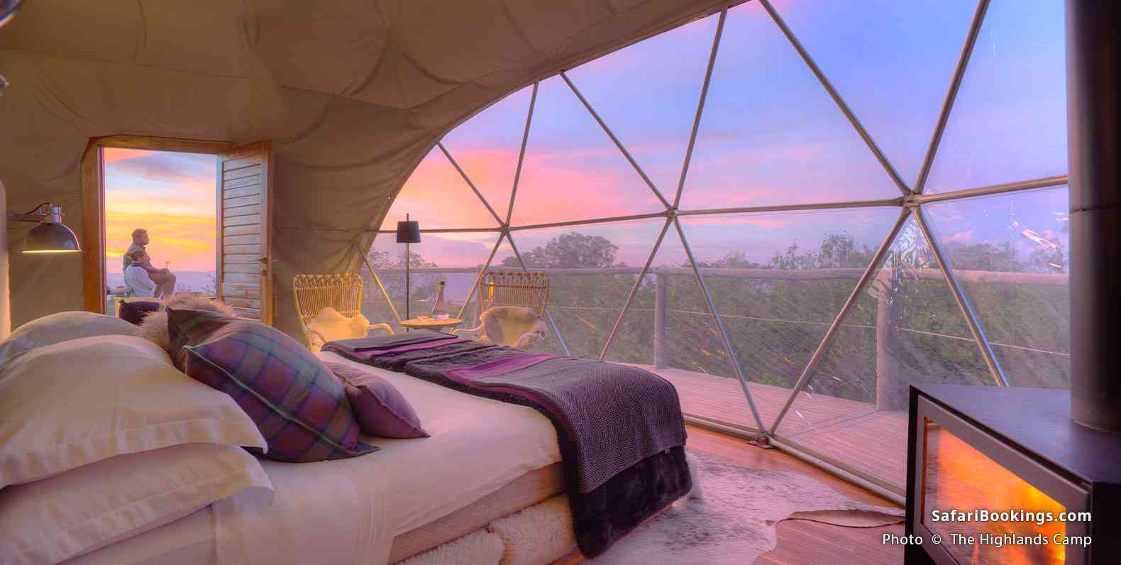 The Highlands Camp suite with a view