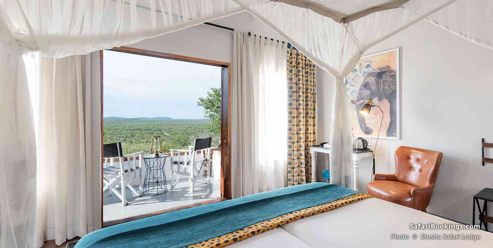 Room with a terrace facing Etosha National Park at Etosha Safari Lodge