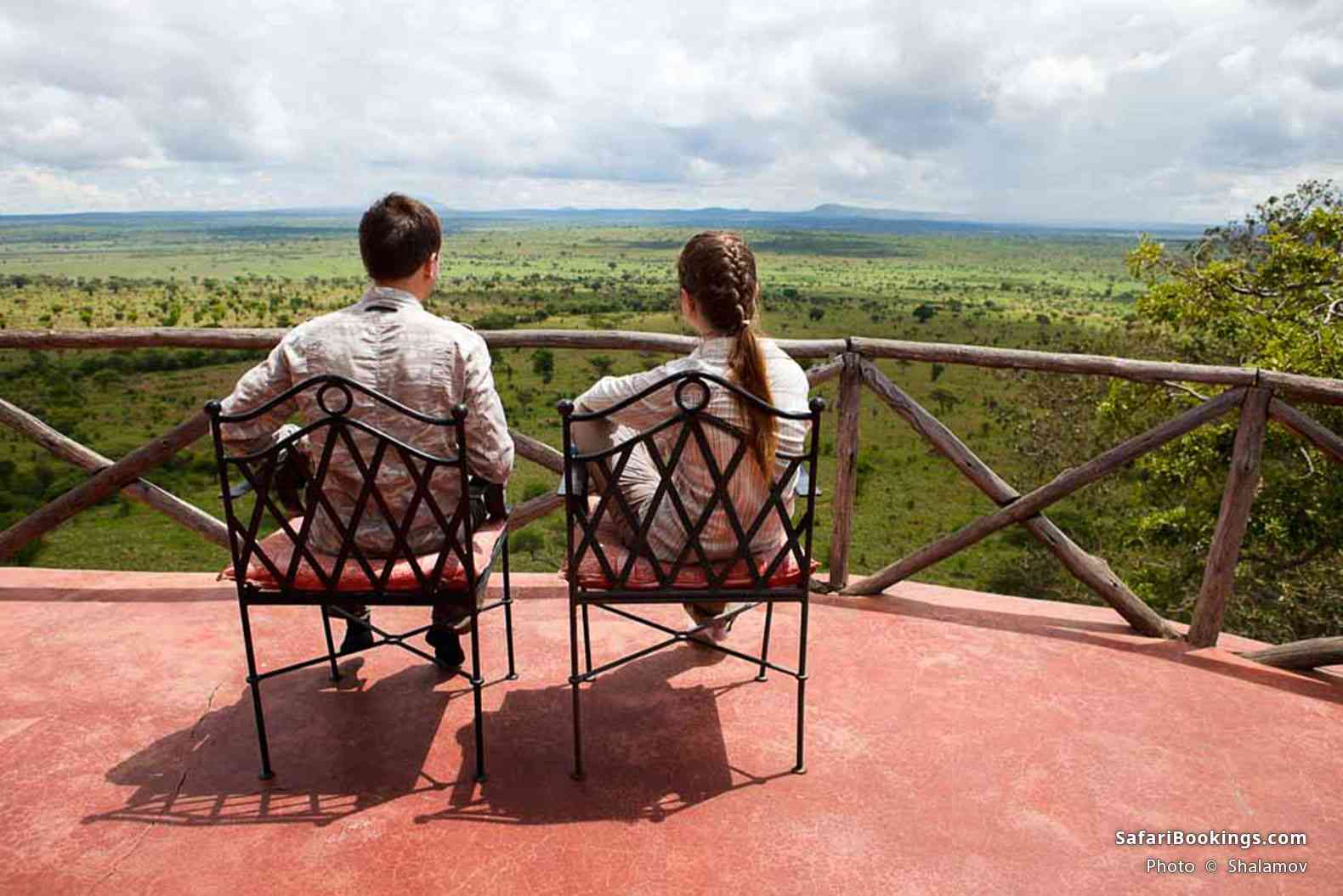 Observation desk in a lodge in Tarangire National Park
