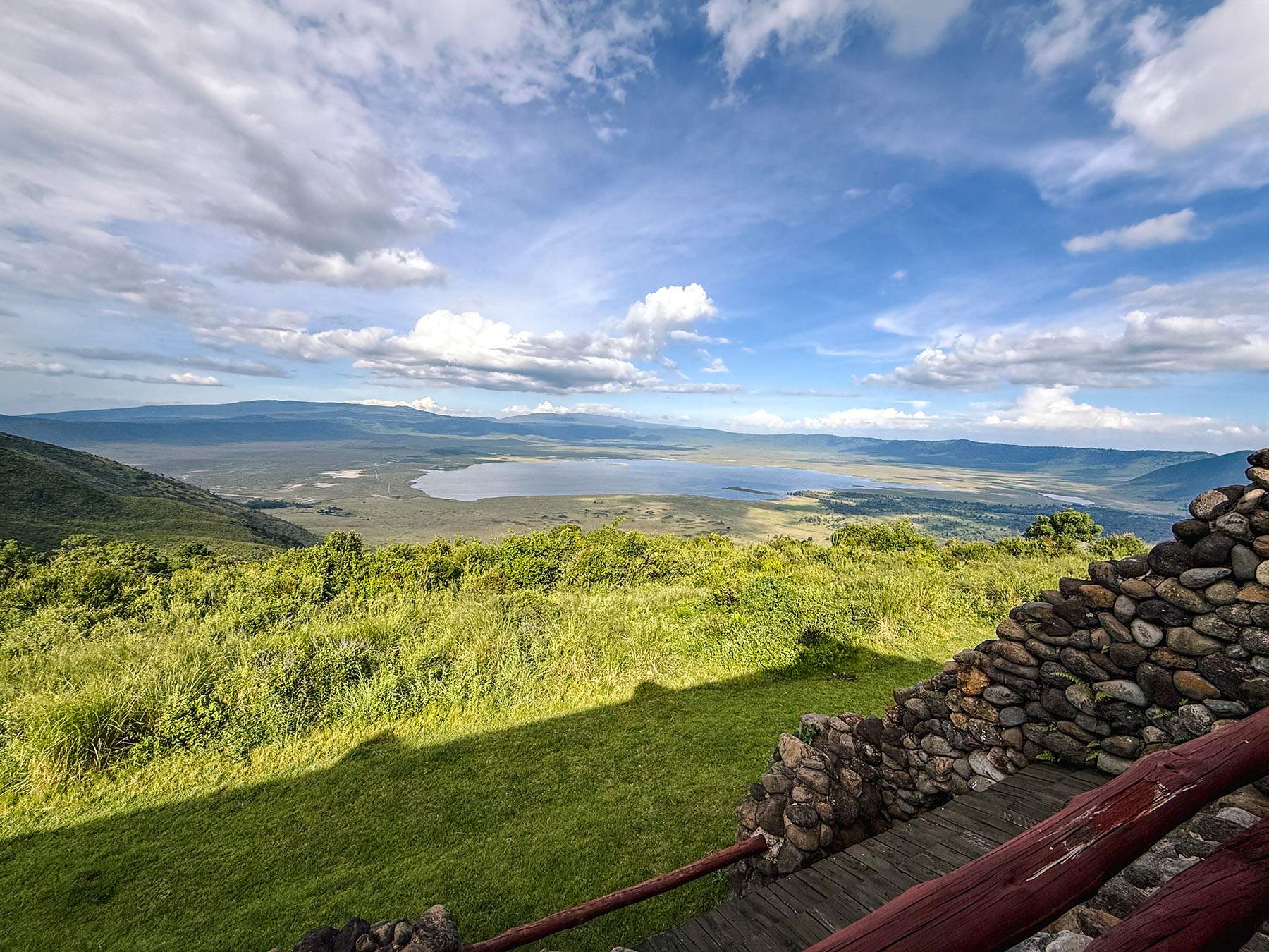 View of Ngorongoro Crater floor from Ngorongoro Serena Safari Lodge