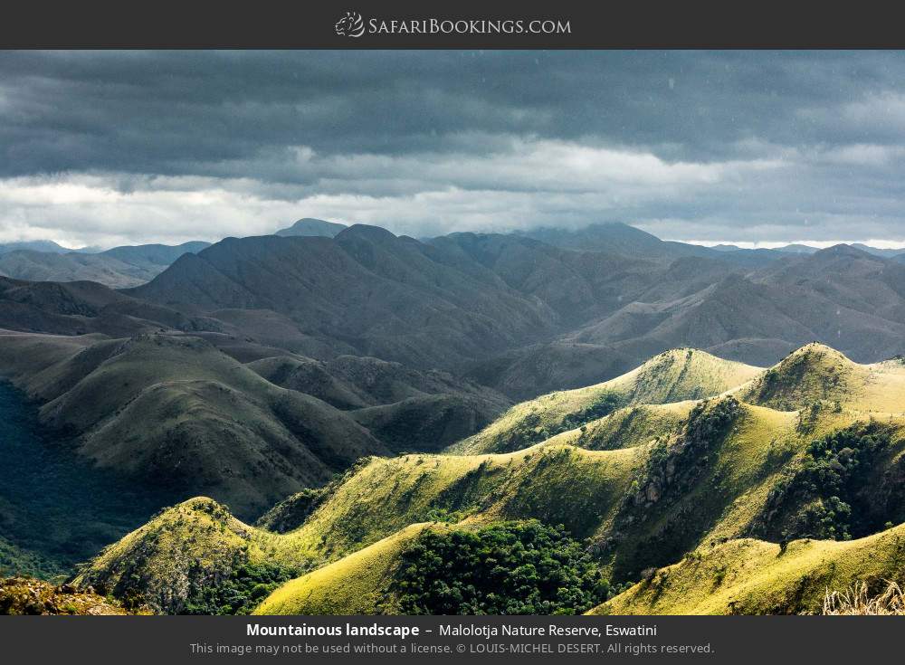 Mountainous landscape in Malolotja Nature Reserve, Eswatini