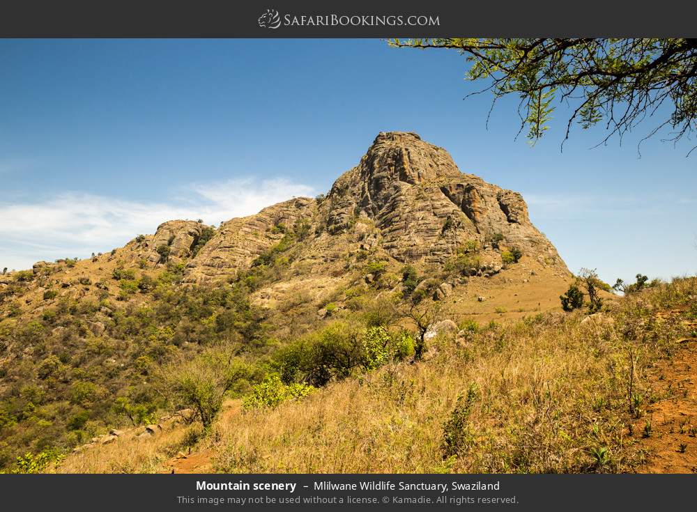 Mountain scenery in Mlilwane Wildlife Sanctuary, Eswatini