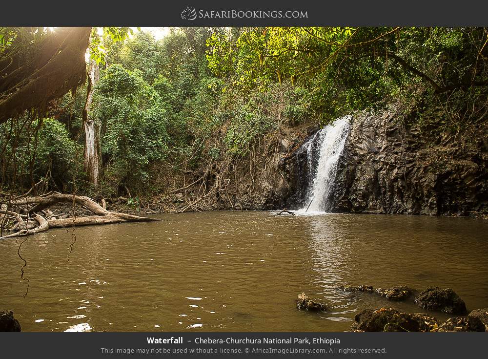 Waterfall in Chebera-Churchura National Park, Ethiopia