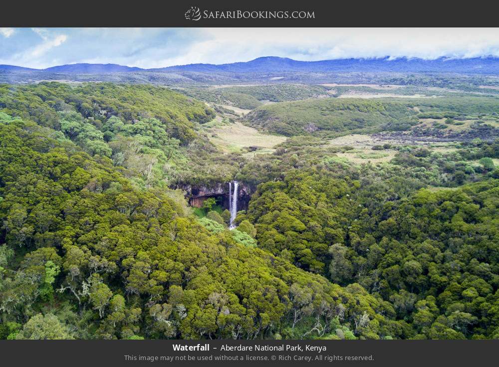 Waterfall in Aberdare National Park, Kenya