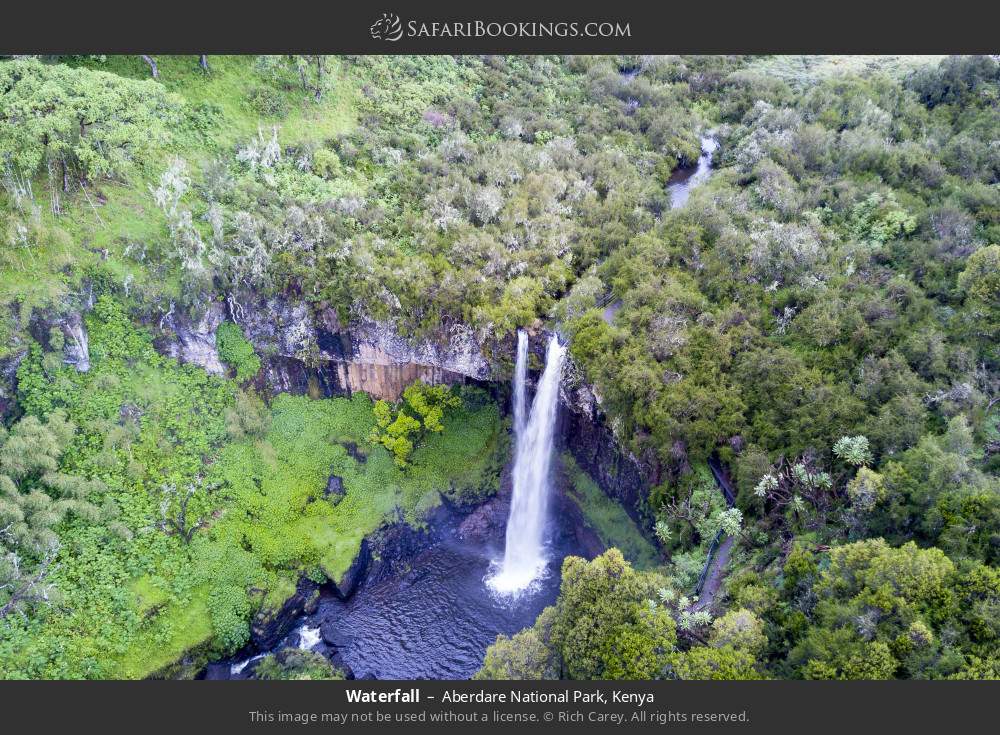 Waterfall in Aberdare National Park, Kenya